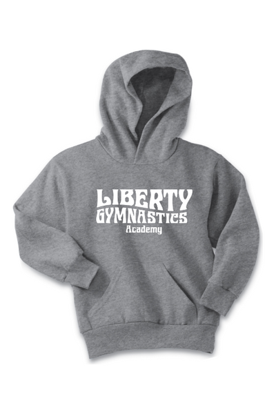 Liberty Gymnastic Academy Port & Company - Youth Core Fleece Pullover Hooded Sweatshirt. PC90YH