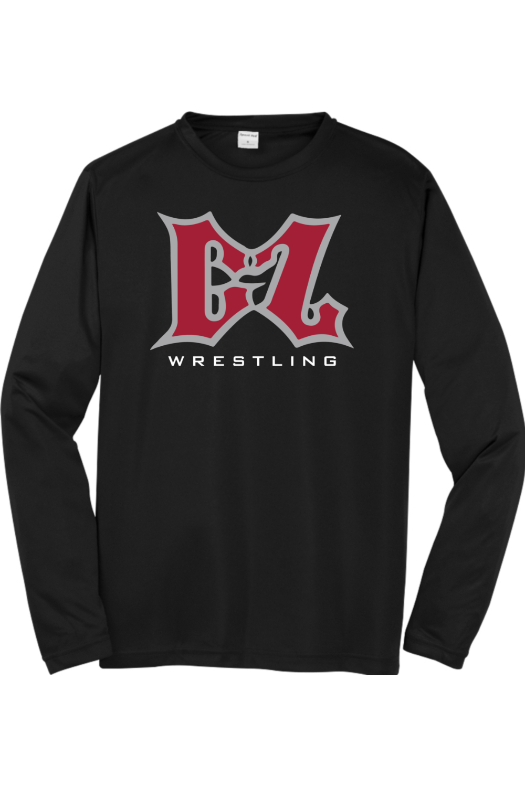 Ground Zero Wrestling Sport-Tek Long Sleeve PosiCharge Competitor Tee. ST350LS