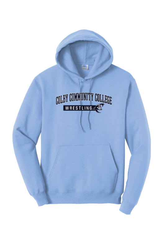 Colby Community College Wrestling Port & Company - Core Fleece Pullover Hooded Sweatshirt. PC78H