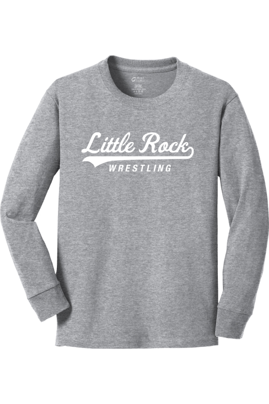 University of Arkansas at Little Rock - Wrestling Port & Company Youth Long Sleeve Core Cotton Tee. PC54YLS