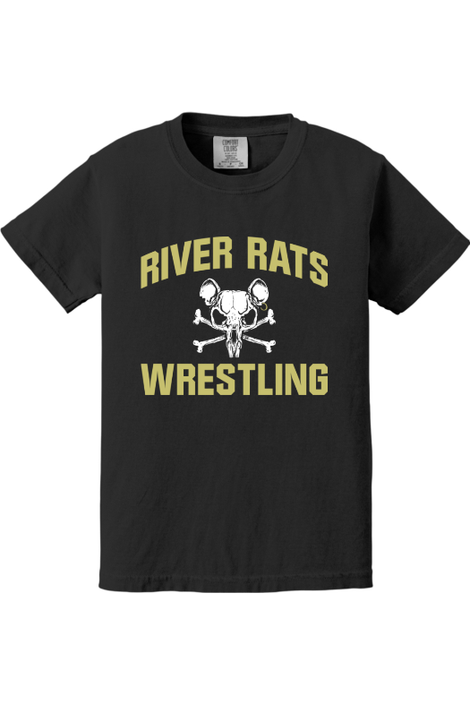 River Rats Wrestling Comfort Colors Garment-Dyed Youth Heavyweight T-Shirt