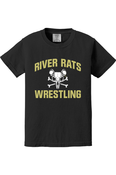 River Rats Wrestling Comfort Colors Garment-Dyed Youth Heavyweight T-Shirt