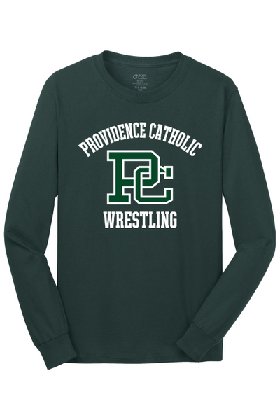 Providence Catholic Port & Company - Long Sleeve Core Cotton Tee. PC54LS