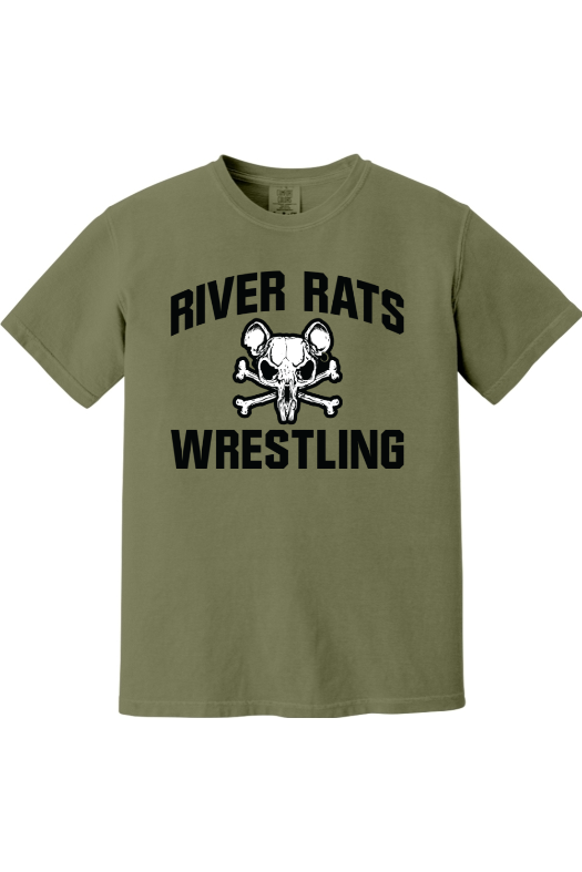 River Rats Wrestling Comfort Colors Garment-Dyed Heavyweight T-Shirt