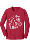 Mill Creek Elementary Port & Company Youth Long Sleeve Core Cotton Tee. PC54YLS
