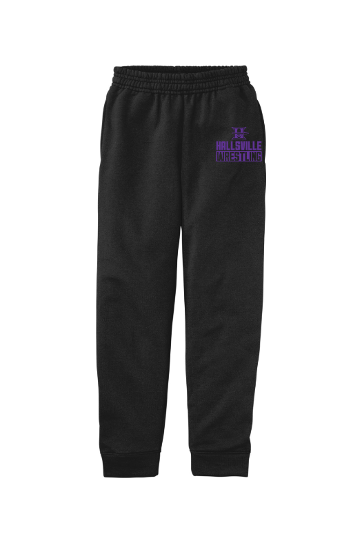 Hallsville Wrestling Port & Company Youth Core Fleece Jogger. PC78YJ