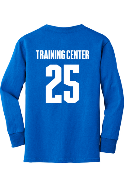 Kansas City Training Center Port & Company Youth Long Sleeve Core Cotton Tee. PC54YLS