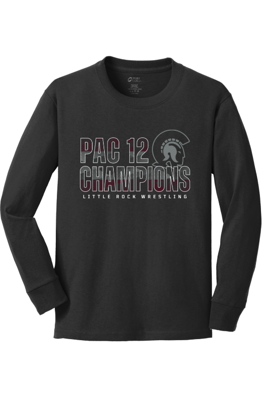 University of Arkansas at Little Rock - Wrestling Port & Company Youth Long Sleeve Core Cotton Tee. PC54YLS