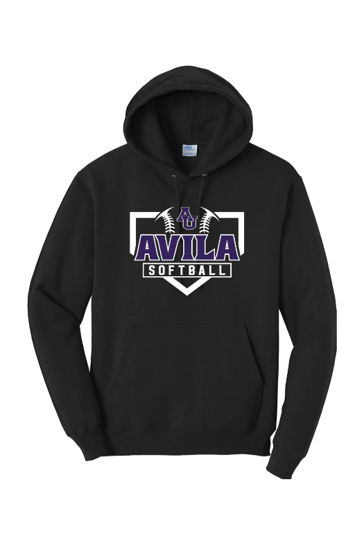 Avila Softball Port & Company - Core Fleece Pullover Hooded Sweatshirt. PC78H