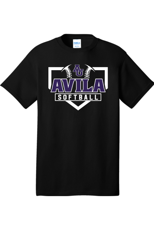 Avila Softball Port & Company - Core Cotton Tee. PC54