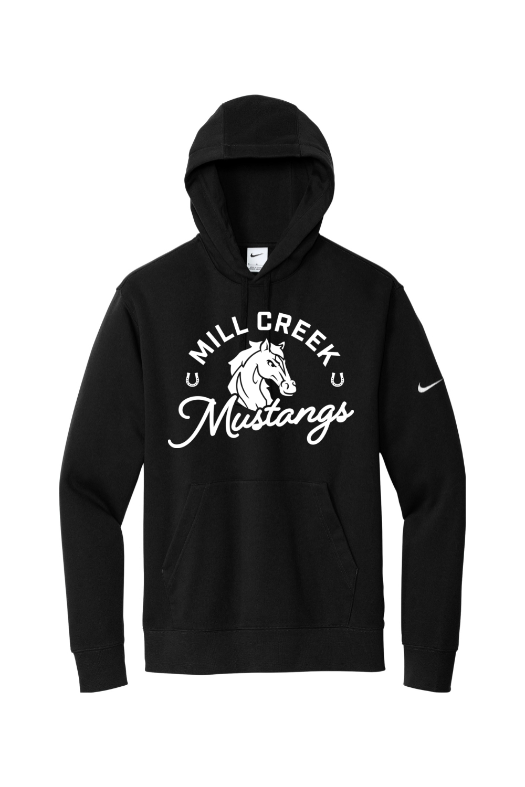 Mill Creek Elementary Nike Club Fleece Sleeve Swoosh Pullover Hoodie NKDR1499
