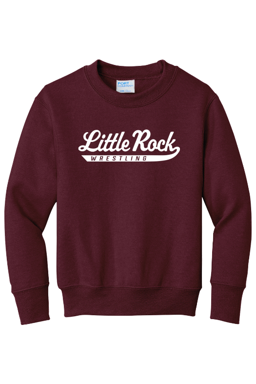 University of Arkansas at Little Rock - Wrestling Port & Company - Youth Core Fleece Crewneck Sweatshirt. PC90Y