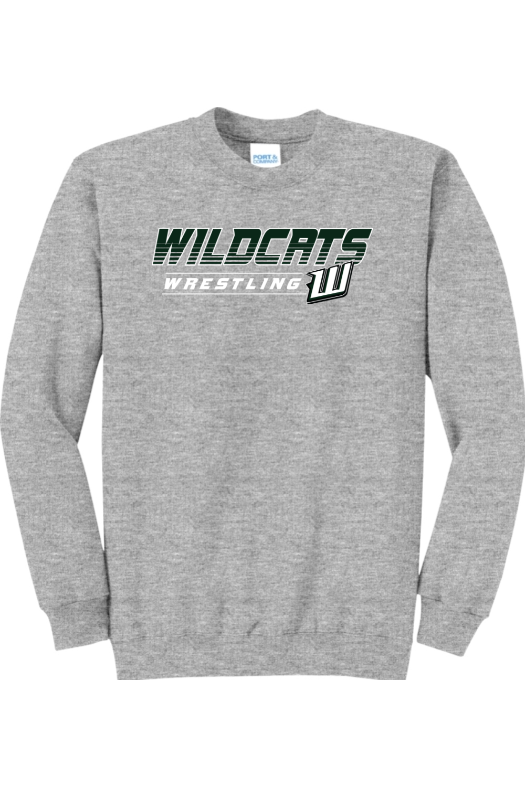 Warsaw Wrestling Port & Company - Core Fleece Crewneck Sweatshirt. PC78