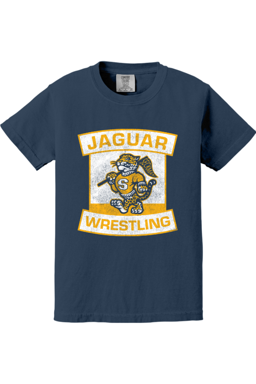 Seckman Wrestling Comfort Colors Garment-Dyed Youth Heavyweight T-Shirt