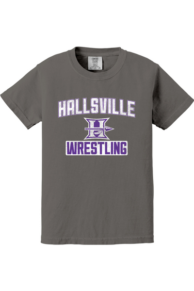 Hallsville Wrestling Comfort Colors Garment-Dyed Youth Heavyweight T-Shirt