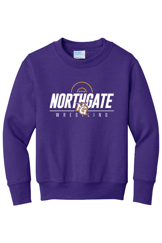Northgate Middle School Port & Company - Youth Core Fleece Crewneck Sweatshirt. PC90Y