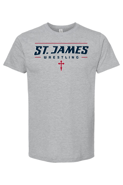 St. James Wrestling 2 Tultex Fine Jersey T-Shirt