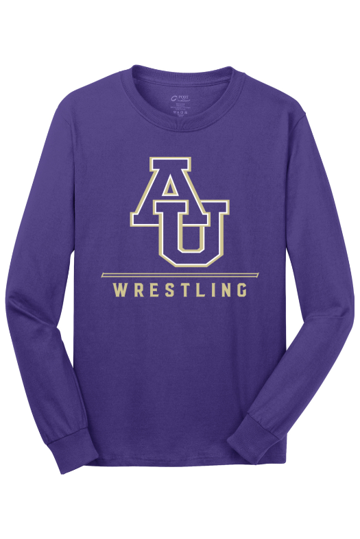 Avila Men's Wrestling Port & Company - Long Sleeve Core Cotton Tee. PC54LS