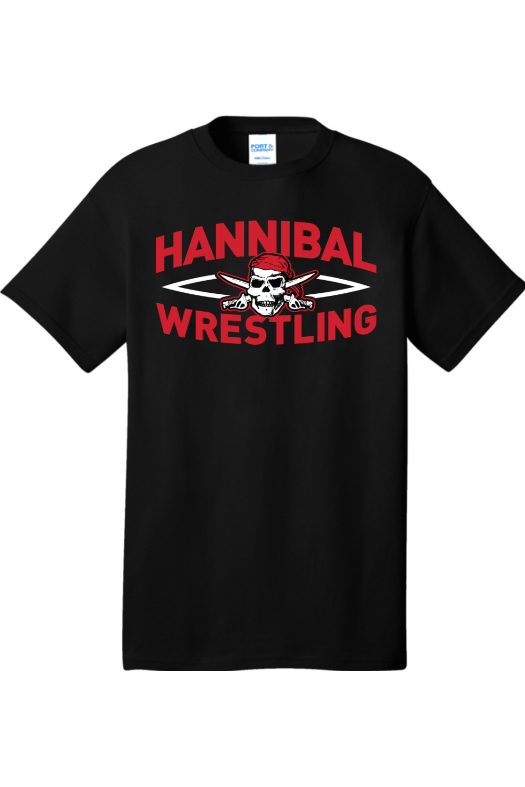 Hannibal Wrestling Port & Company - Core Cotton Tee. PC54