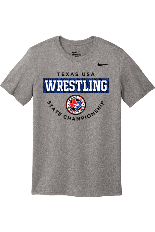 Texas USA State Wrestling Tournament 2025 Nike Team rLegend Tee DV7299