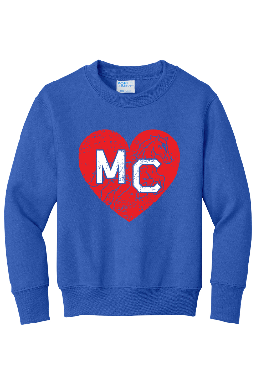 Mill Creek Elementary Port & Company - Youth Core Fleece Crewneck Sweatshirt. PC90Y