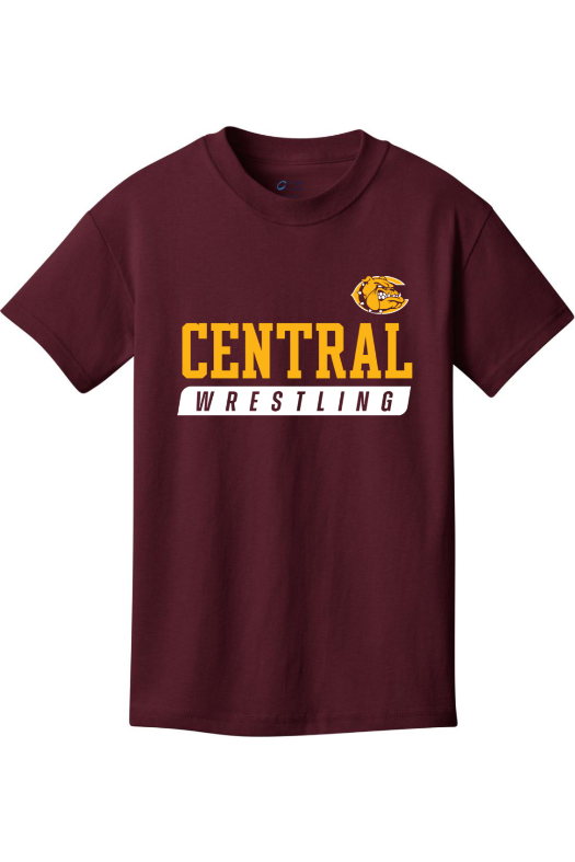 West Allis Central Wrestling Port & Company - Youth Core Cotton Tee. PC54Y