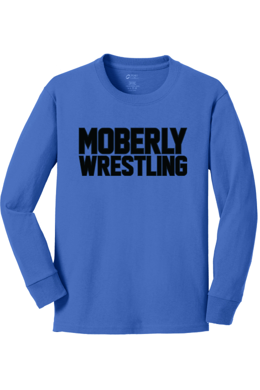 Moberly High School Port & Company Youth Long Sleeve Core Cotton Tee. PC54YLS
