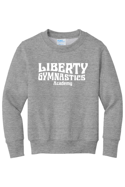 Liberty Gymnastic Academy Port & Company - Youth Core Fleece Crewneck Sweatshirt. PC90Y