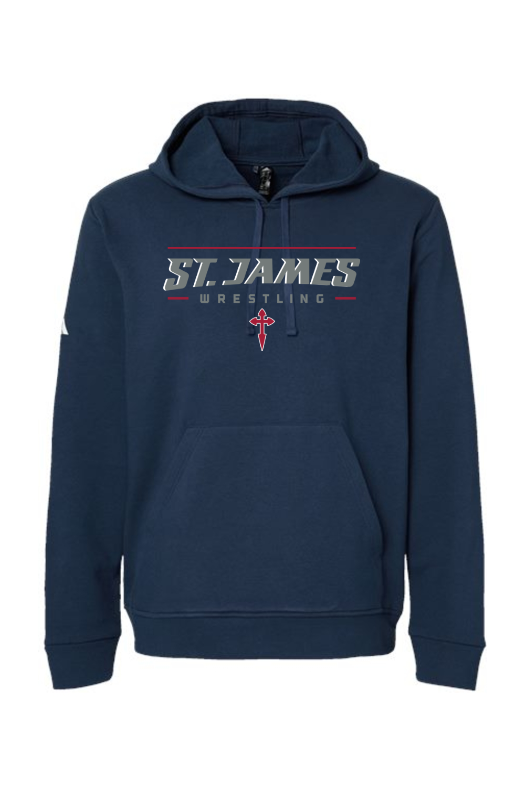 St. James Wrestling 2 Adidas Fleece Hooded Sweatshirt