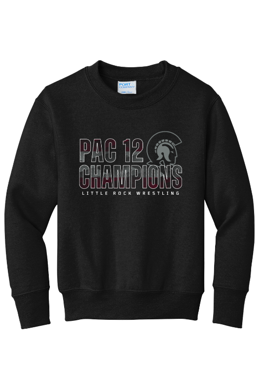 University of Arkansas at Little Rock - Wrestling Port & Company - Youth Core Fleece Crewneck Sweatshirt. PC90Y