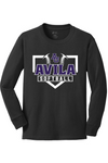 Avila Softball Port & Company Youth Long Sleeve Core Cotton Tee. PC54YLS