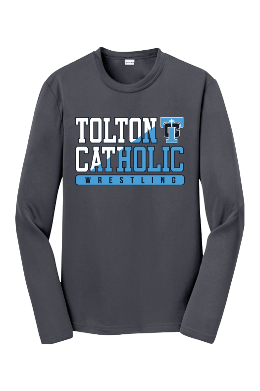 Father Tolton Catholic - Wrestling Sport-Tek Youth Long Sleeve PosiCharge Competitor Tee. YST350LS