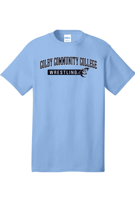 Colby Community College Wrestling Port & Company - Core Cotton Tee. PC54