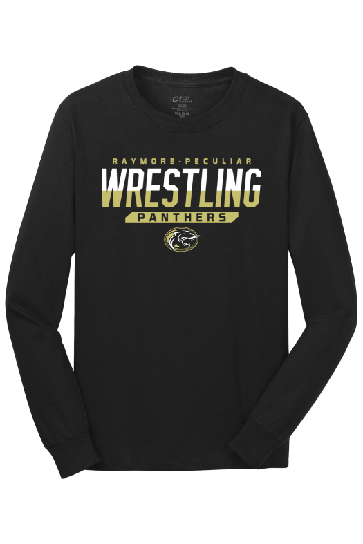 Ray Pec Wrestling Port & Company - Long Sleeve Core Cotton Tee. PC54LS