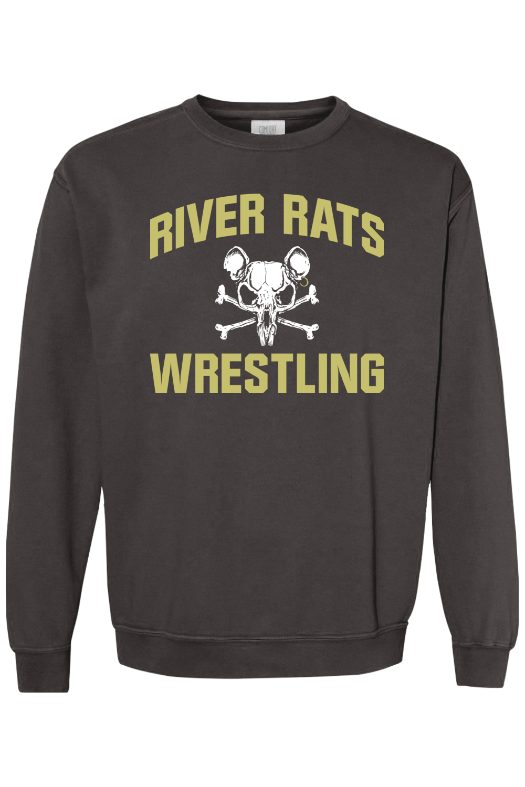 River Rats Wrestling Comfort Colors Garment-Dyed Sweatshirt