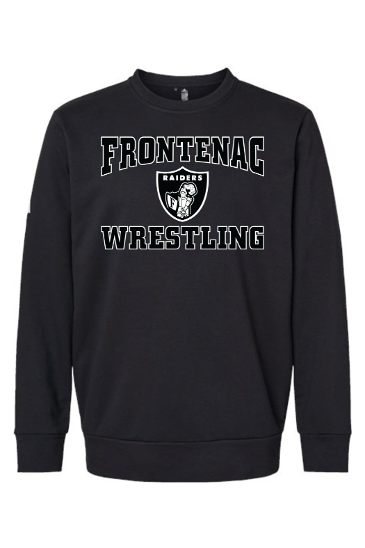 Frontenac HS Wrestling Adidas Fleece Crewneck Sweatshirt