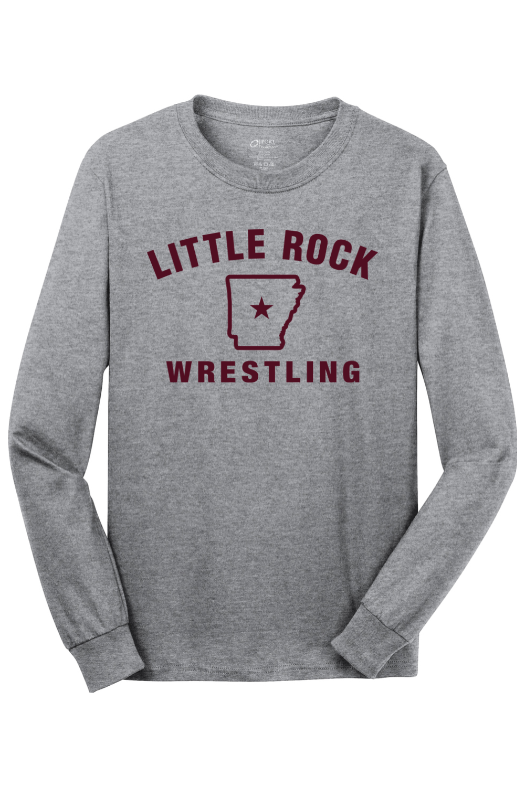 University of Arkansas at Little Rock - Wrestling Port & Company - Long Sleeve Core Cotton Tee. PC54LS