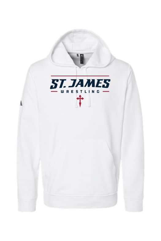 St. James Wrestling 2 Adidas Fleece Hooded Sweatshirt