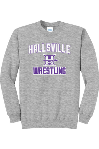 Hallsville Wrestling Port & Company - Core Fleece Crewneck Sweatshirt. PC78