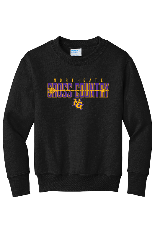 Northgate Middle School Port & Company - Youth Core Fleece Crewneck Sweatshirt. PC90Y