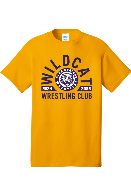 Wildcat Wrestling Club Port & Company - Core Cotton Tee. PC54