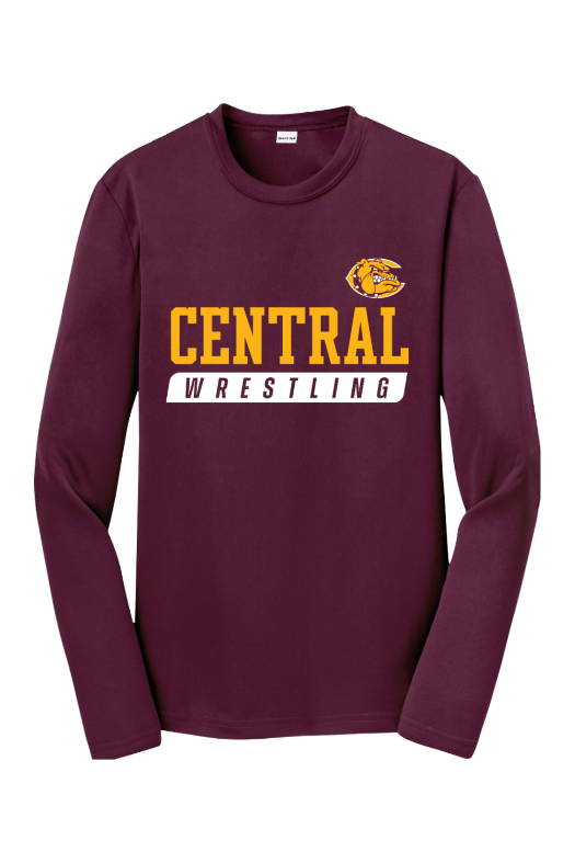 West Allis Central Wrestling Sport-Tek Youth Long Sleeve PosiCharge Competitor Tee. YST350LS