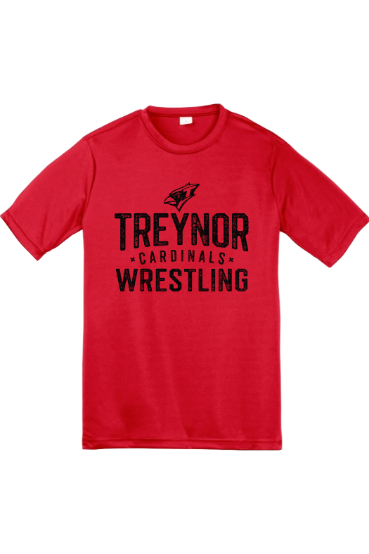 Treynor Wrestling Sport-Tek Youth PosiCharge Competitor Tee. YST350