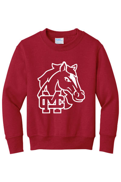 Mill Creek Elementary Port & Company - Youth Core Fleece Crewneck Sweatshirt. PC90Y