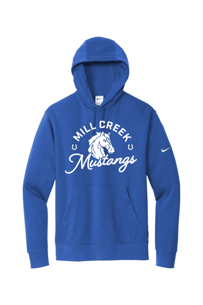 Mill Creek Elementary Nike Club Fleece Sleeve Swoosh Pullover Hoodie NKDR1499