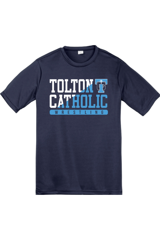 Father Tolton Catholic - Wrestling Sport-Tek Youth PosiCharge Competitor Tee. YST350