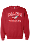 Maize Football Gildan Heavy Blend Crewneck Sweatshirt - 18000
