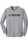 Avila Men's Wrestling Port & Company Youth Long Sleeve Core Cotton Tee. PC54YLS