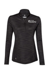 Frontenac HS Wrestling Adidas Women's Lightweight Melange Quarter-Zip Pullover (emb)