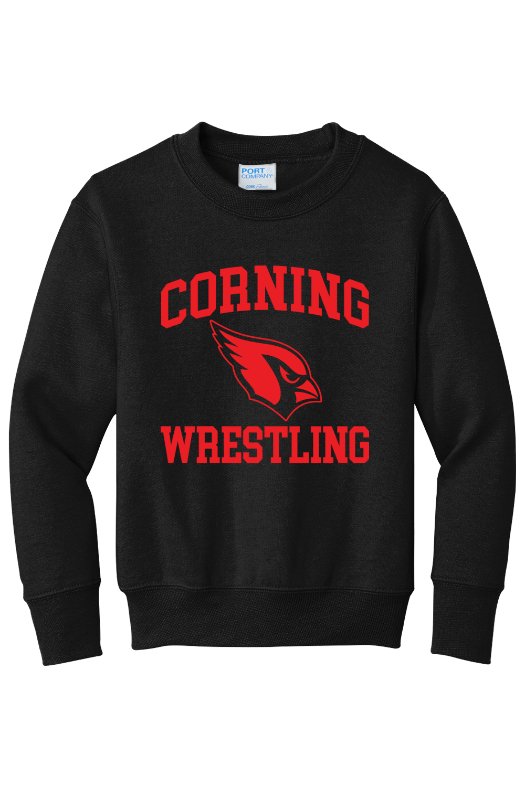 Corning High School Port & Company - Youth Core Fleece Crewneck Sweatshirt. PC90Y